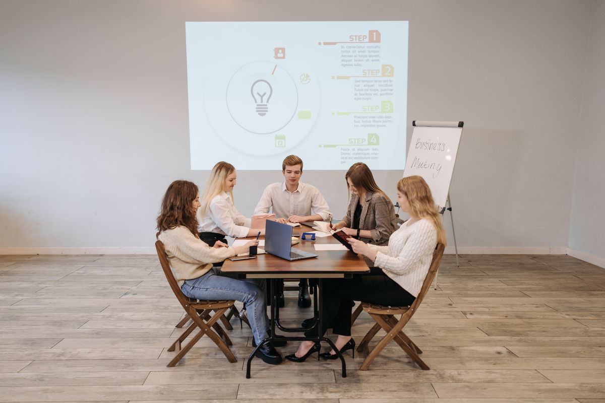 The HyreFoundry team working together